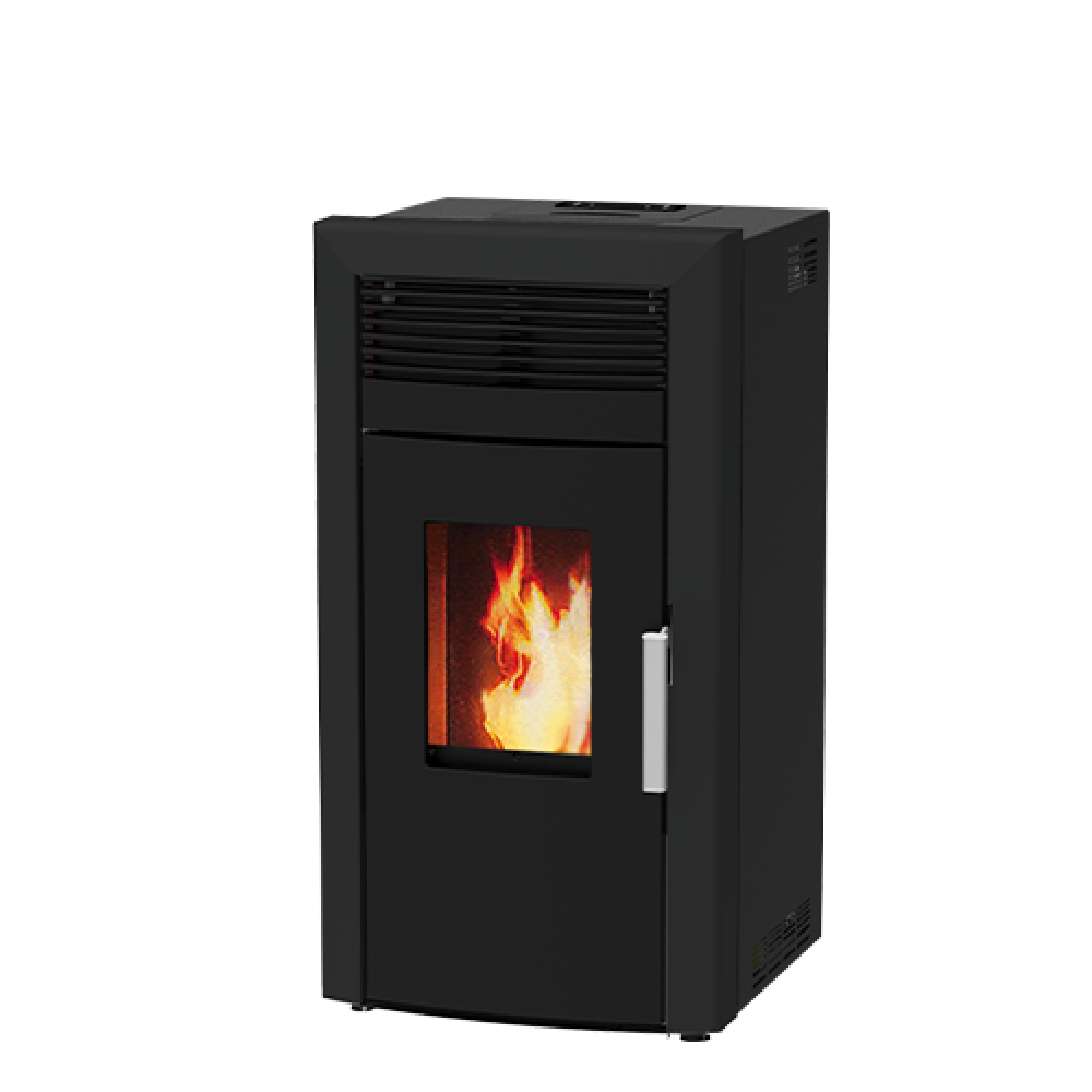 Pellet Stove With Back Boiler Alfa Plam Commo Black Kw Top