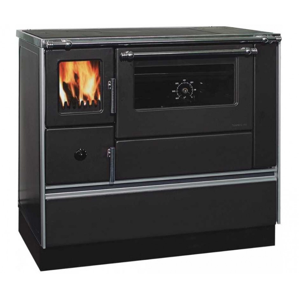 Wood burning cooker Alfa Plam Dominant 90H Anthracite, 6.5kW | Cookers | Wood |