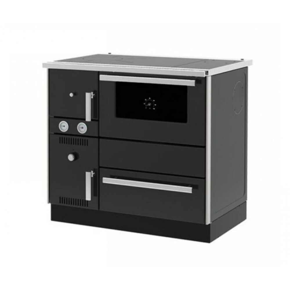Wood burning cooker with back boiler Alfa Plam Alfa Term 20 Anthracite, 23kW