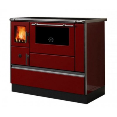 Wood burning cooker Alfa Plam Dominant 90H Red, 6.5kW - Alfa-Plam