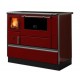 Wood burning cooker Alfa Plam Dominant 90H Red, 6.5kW | Cookers | Wood |