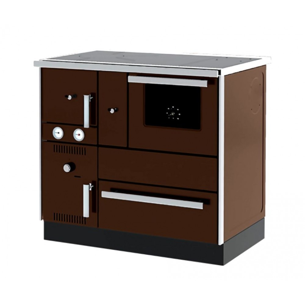 Wood burning cooker with back boiler Alfa Plam Alfa Term 27 Brown, 27.56kW