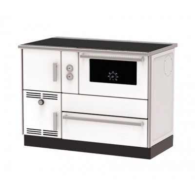 Wood burning cooker with back boiler Alfa Plam Alfa Term 35 White-Right, 32kW - Product Comparison