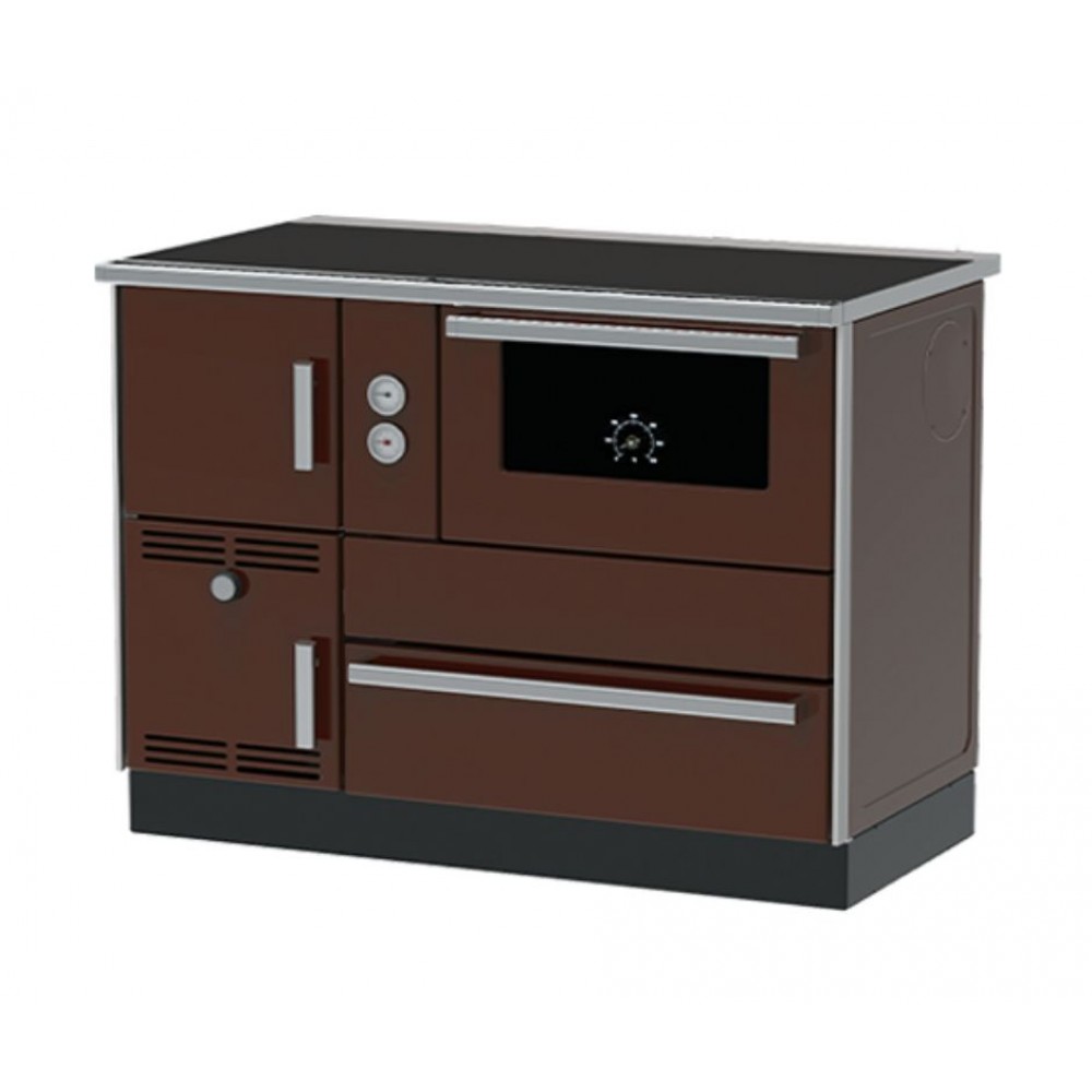 Wood burning cooker with back boiler Alfa Plam Alfa Term 35 Brown-Right, 32kW