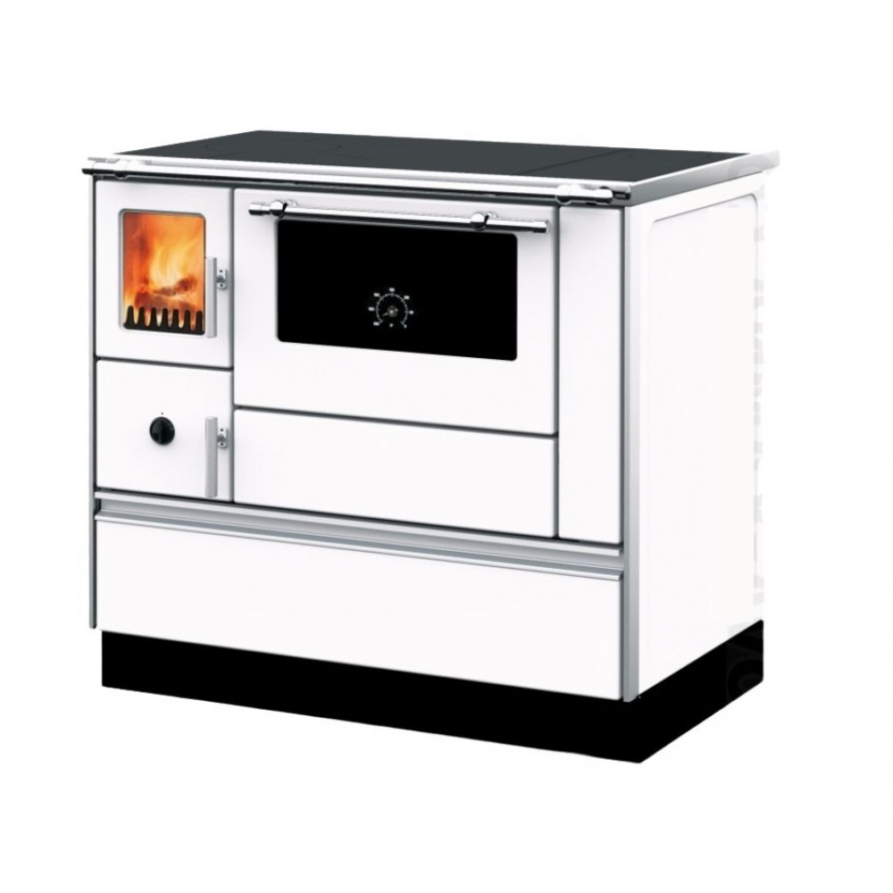 Wood cooker stove Alfa Plam Dominant 90H White, 6.5kW