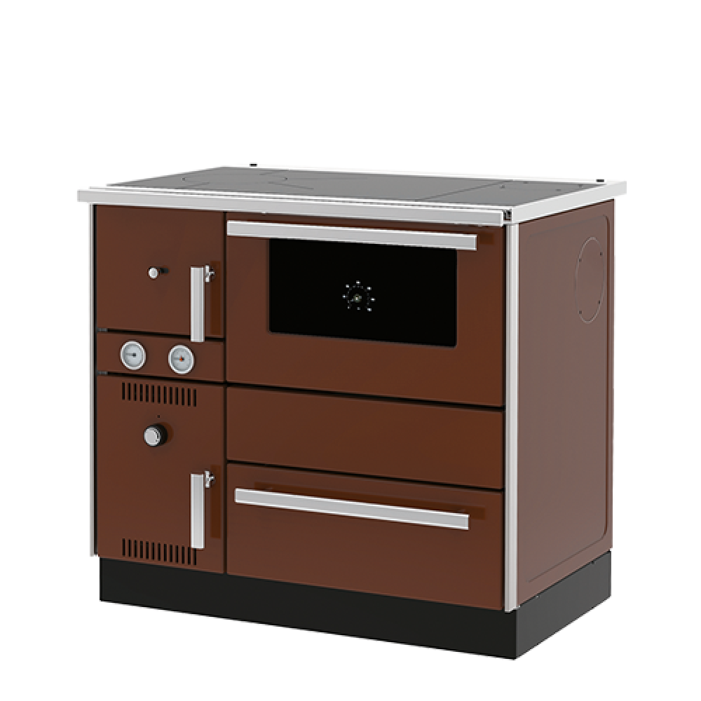 Wood burning cooker with back boiler Alfa Plam Alfa Term 20 Brown, 23kW | Cookers | Wood |