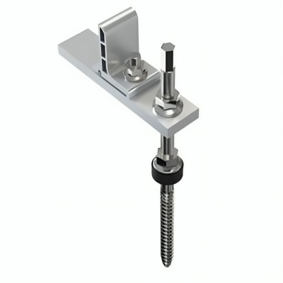 Bracket for fixing a rail with a double-threaded screw INOX M10x200 - Photovoltaic systems