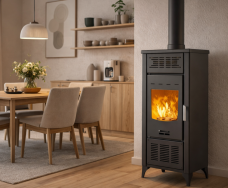 Wood stoves with blower