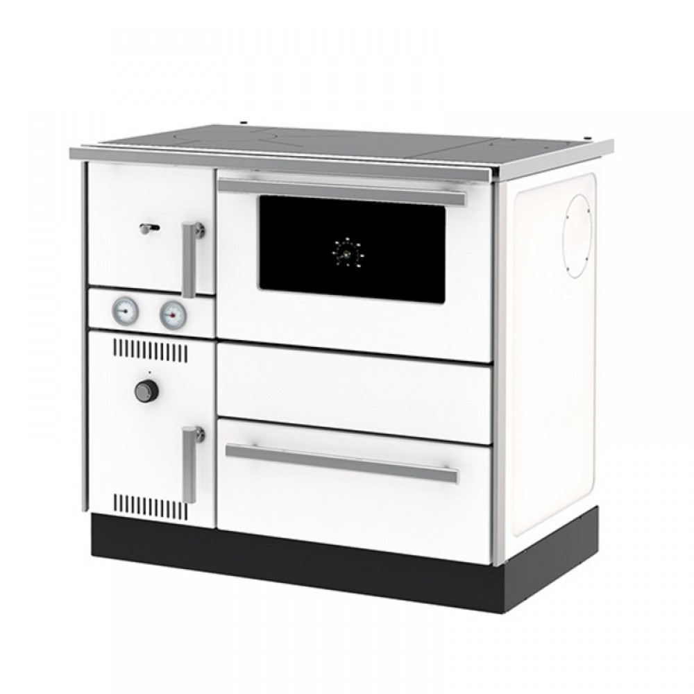 Wood burning cooker with back boiler Alfa Plam Alfa Term 20 White, 23kW | Cookers | Wood |