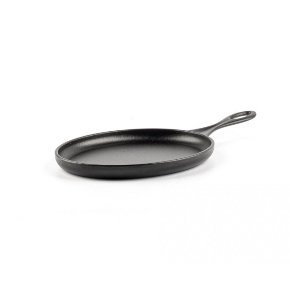 Cast iron pan oval Hosse, 18x25cm