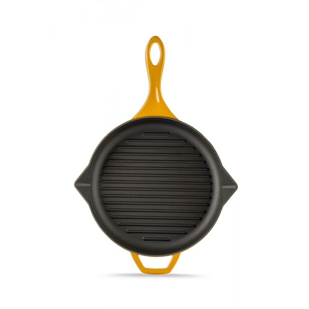 Enameled cast iron grill pan Hosse, Dijon, Ф24cm | Cast iron grill pan | Cast iron pan |
