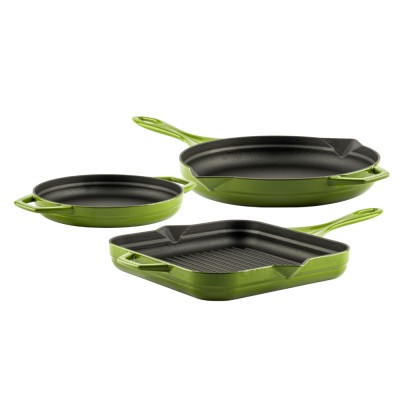Cast iron pan set of 3 parts Hosse, Bamboo - Product Comparison
