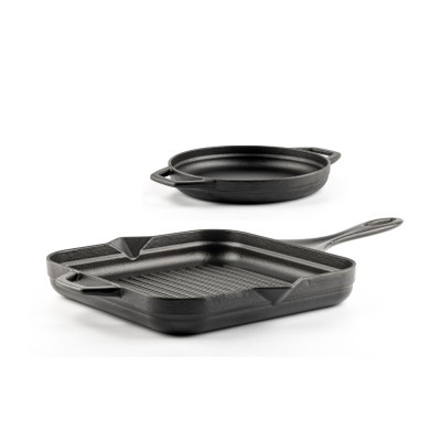 Cast iron pan set of 2 parts Hosse, Black Onyx - 