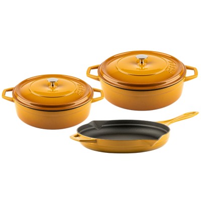 Cast iron pan set of 3 parts Hosse, Dijon - Product Comparison