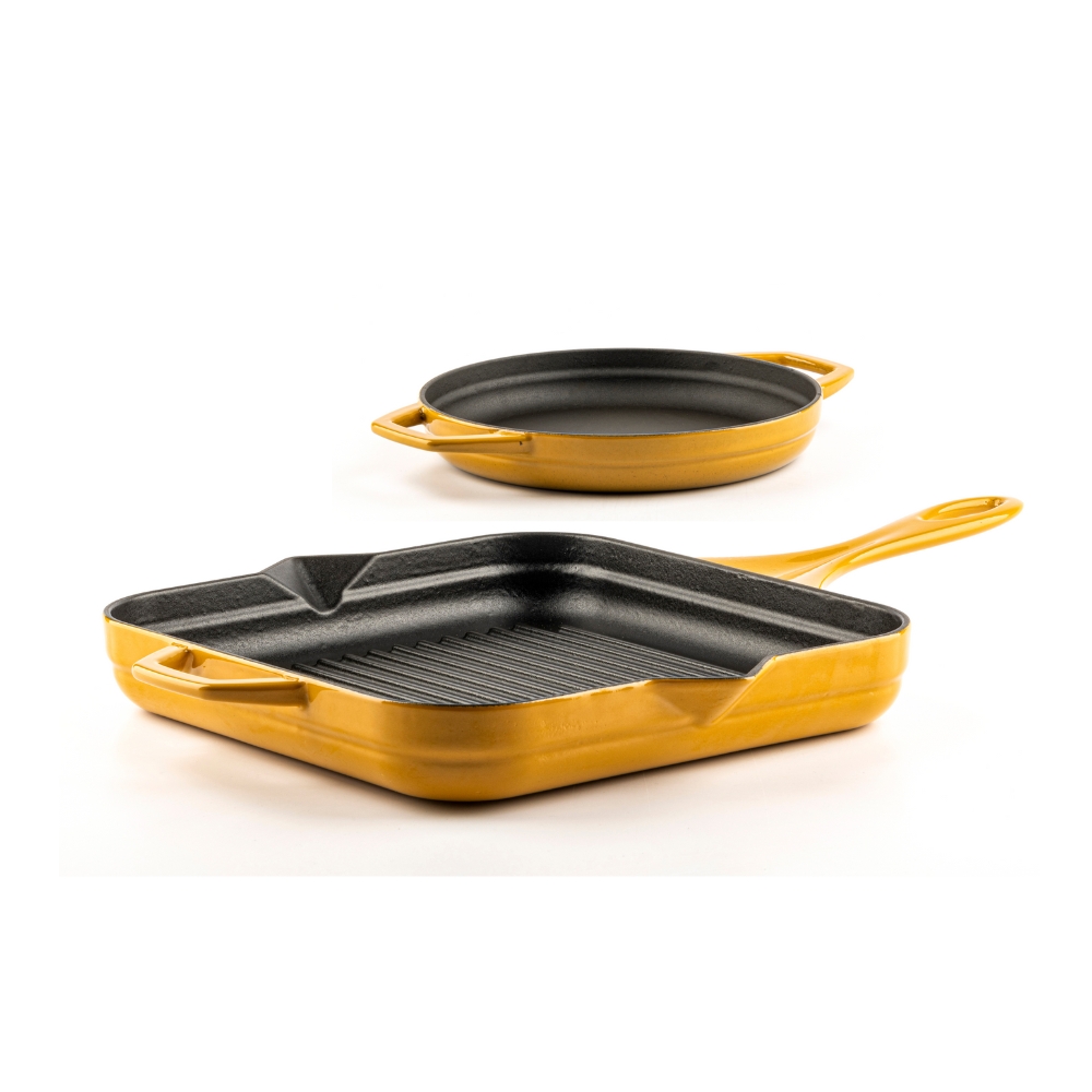 ᐉ Cast iron pan set of 2 parts Hosse, Dijon – Top Prices
