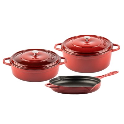 Cast iron pan set of 3 parts Hosse, Rubin - Product Comparison