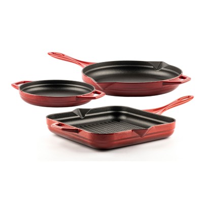 Cast iron pan set of 3 parts Hosse, Rubin - Product Comparison
