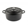 Cast iron deep pot Solagio, Black Onyx, Ф24