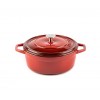 Cast iron deep pot Solagio, Rubin, Ф20