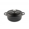 Cast iron deep pot Solagio, Black Onyx, Ф20