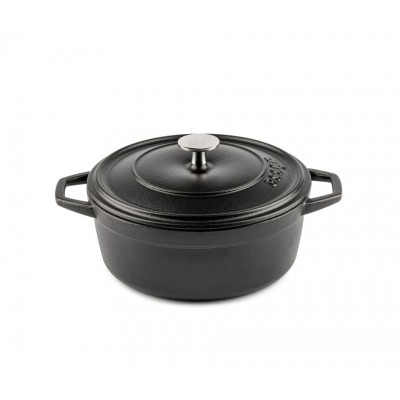 Cast iron deep pot Hosse, Black Onyx, Ф20 - Hosse