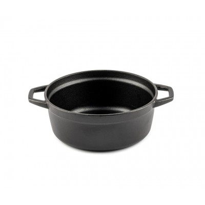 Cast iron deep pot Hosse, Black Onyx, Ф20 - Hosse