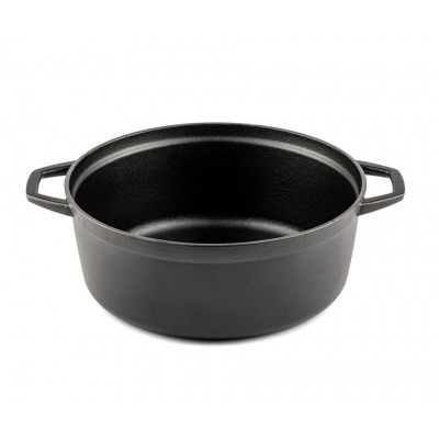 Cast iron deep pot Hosse, Black Onyx, Ф28 - Hosse