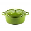 Cast iron deep pot Solagio, Bamboo, Ф28