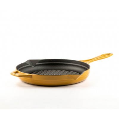 Enameled cast iron grill pan Hosse, Dijon, Ф24cm - Cast iron grill pan