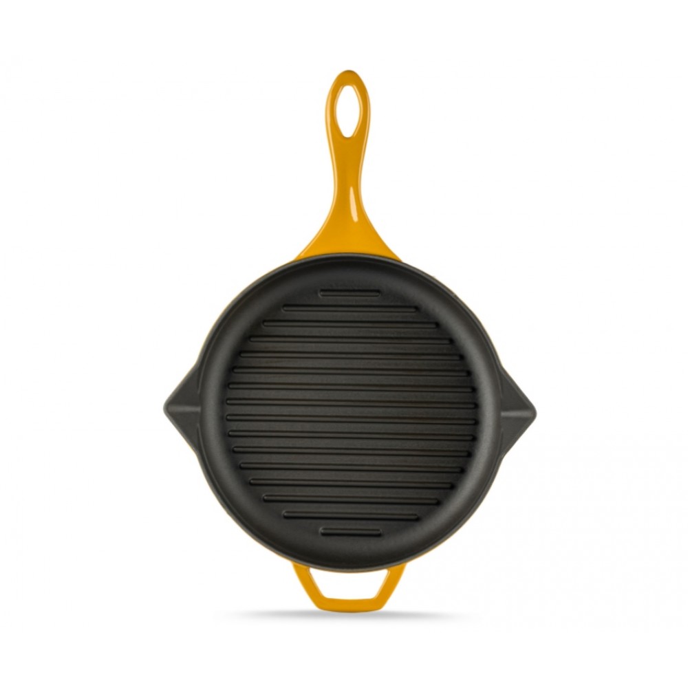 Enameled cast iron grill pan Hosse, Dijon, Ф28cm | Cast iron grill pan | Cast iron pan |