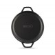 Enameled cast iron grill pan Hosse, Black Onyx, Ф22cm | Flat cast iron pan | Cast iron pan |