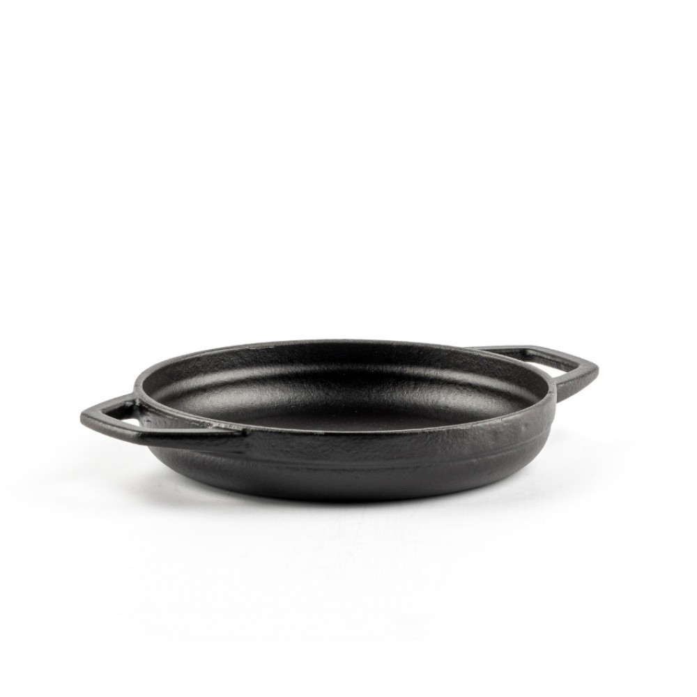 Enameled cast iron pan with two handles Hosse, Black Onyx, Ф16cm
