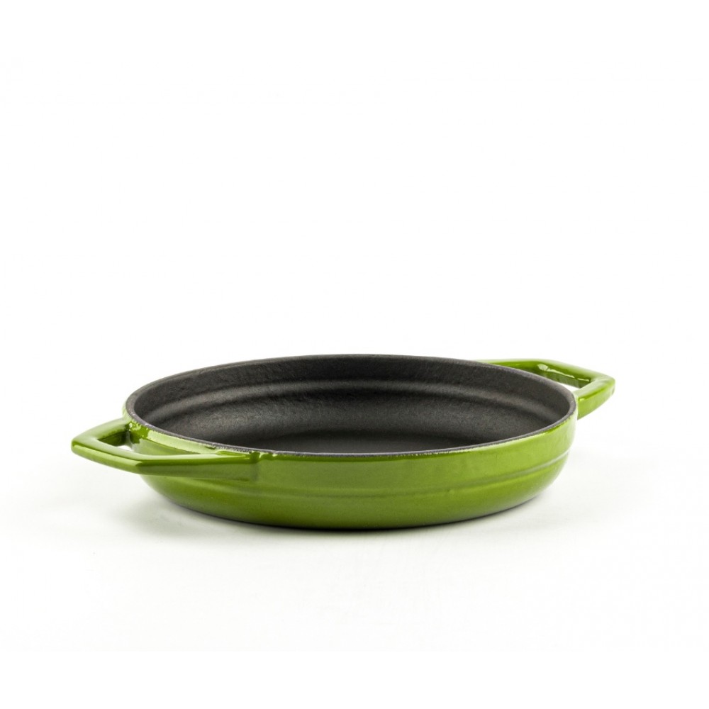 Enameled cast iron pan with two handles Hosse, Bamboo, Ф16cm