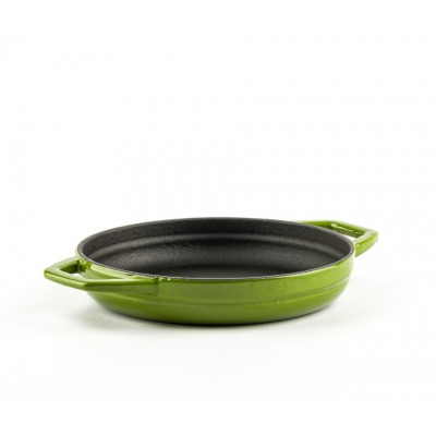 Enameled cast iron pan with two handles Hosse, Bamboo, Ф16cm - Hosse