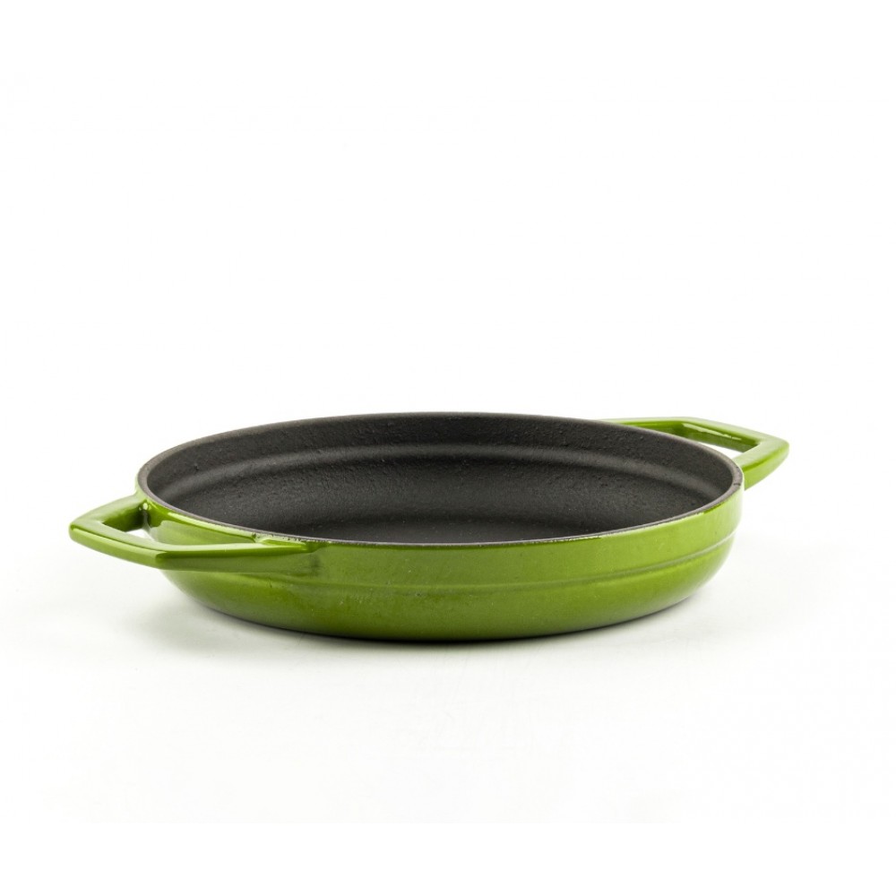 Enameled cast iron pan with two handles Hosse, Bamboo, Ф19cm