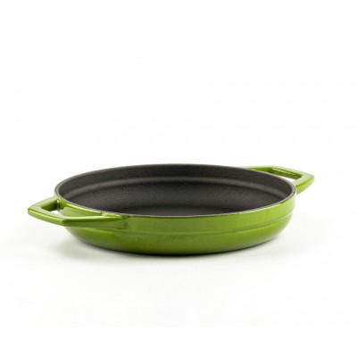 Enameled cast iron pan with two handles Hosse, Bamboo, Ф19cm - Hosse