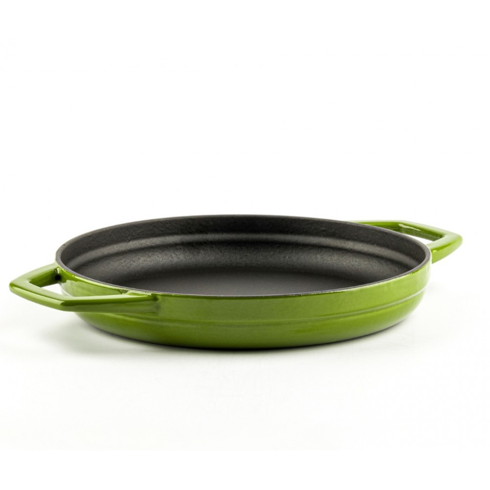 Enameled cast iron pan with two handles Hosse, Bamboo, Ф22cm