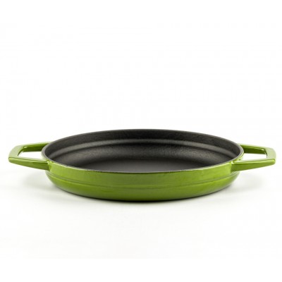 Enameled cast iron pan with two handles Hosse, Bamboo, Ф22cm - Hosse