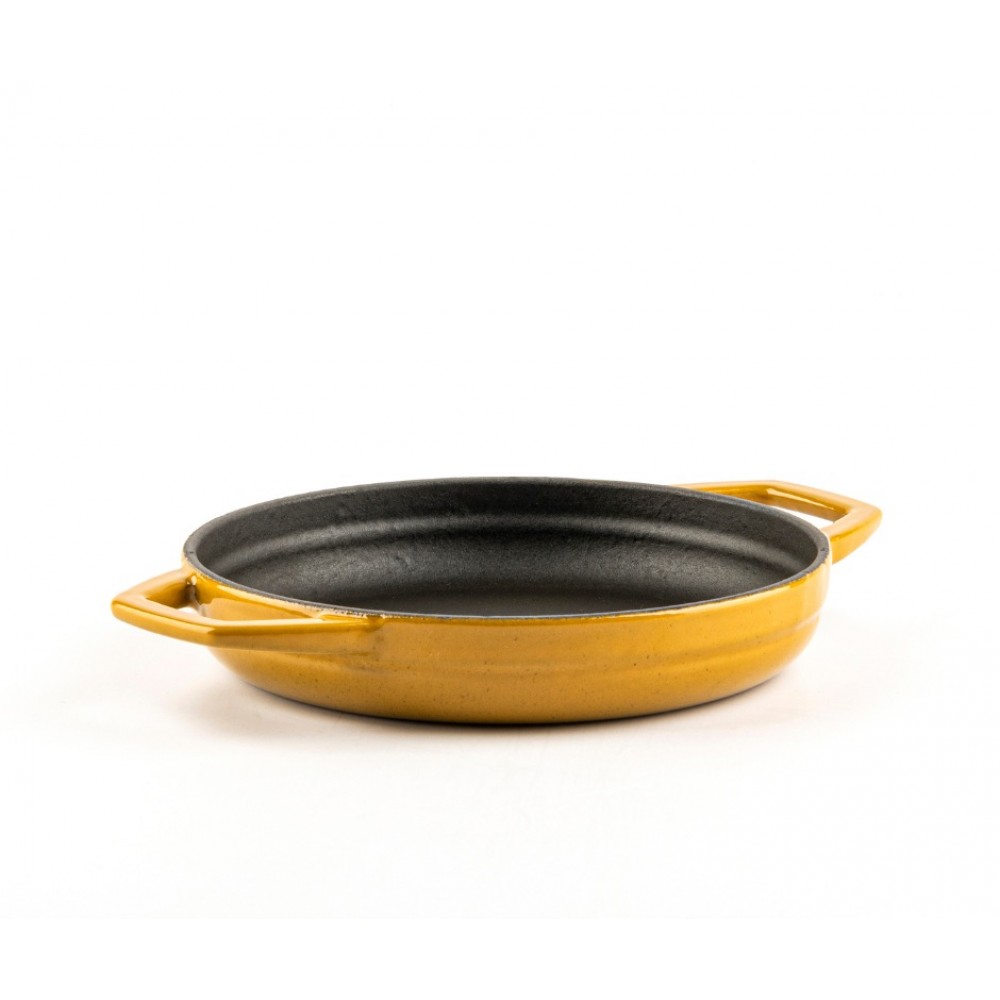 Enameled cast iron pan with two handles Hosse, Dijon, Ф16cm | Flat cast iron pan | Cast iron pan |