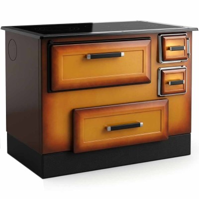 Wood cooker stove Alfa Plam Alfa 55 Termo Mustard, 5kW - Alfa-Plam