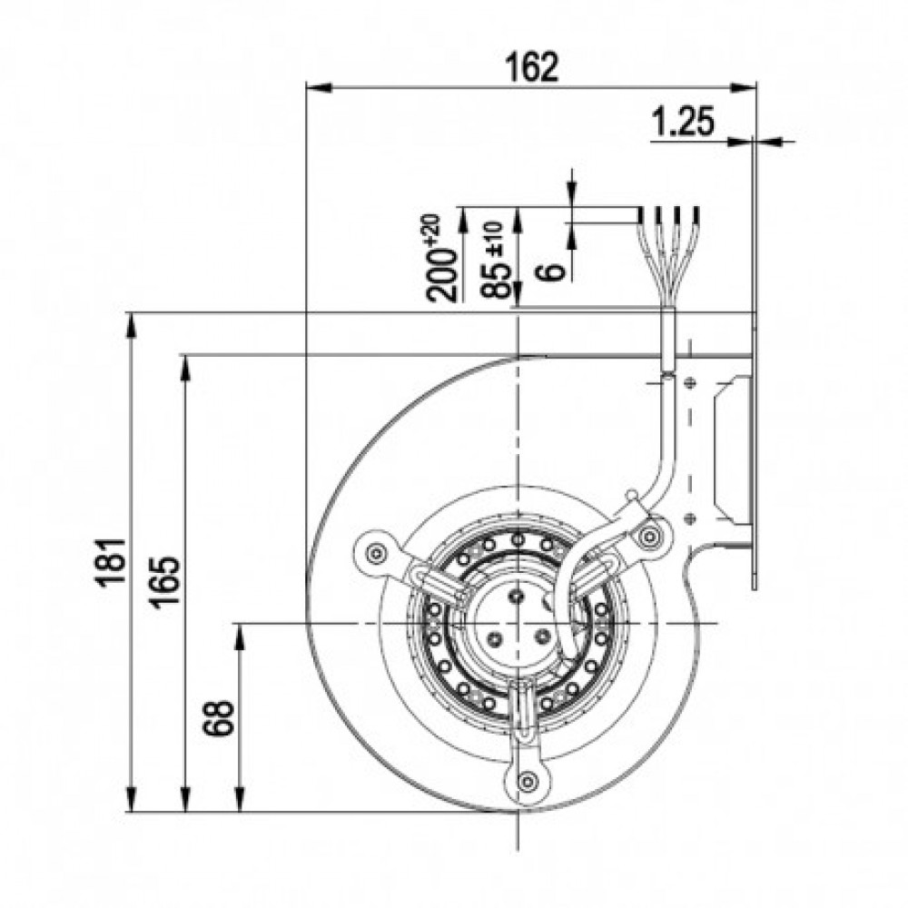 Centrifugal fan EBM for pellet stove Calecosol, Clam, Emaflam, Thermorossi, Caminetti Bertucci, Pasian and others |  |  |