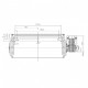 Tangential fan EBM for pellet stoves Adler, Anselmo Cola, Ecoteck, Ferroli, Karmek One, Kingfire, Prismа, Ravelli and others, Ø65mm, Flow 220m³/h | Fans and Blowers for Pellet Stoves | Pellet Stove Parts |