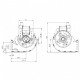 Tangential fan Trial for pellet stoves Palazzetti, Royal, Piazzetta, Karmek One, Anselmo Cola, Edilkamin and others, Ø65mm, Flow 210m³/h | Fans and Blowers for Pellet Stoves | Pellet Stove Parts |