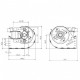 Tangential fan Trial for pellet stoves Arce, Ecoteck, Edilkamin, Karmek One, Nordica Extraflame, Ravelli and others, Ø65mm, Flow 220m³/h | Fans and Blowers for Pellet Stoves | Pellet Stove Parts |