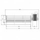Tangential fan Trial for pellet stoves Palazzetti, Karmek One, Thermorossi, Piazzetta, Ravelli and others, Ø65mm, Flow 260m³/h | Fans and Blowers for Pellet Stoves | Pellet Stove Parts |