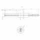 Ceramic Igniter / Heating element for pellet stove Cadel, MCZ and others, total length 107mm, 300W |  |  |