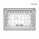 Cast iron burn pot for pellet stove, 106x61mm | Burn Pots for Pellet Stoves | Pellet Stove Parts |