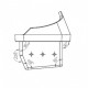 Cast iron Burn pot for pellet stove Gruppo AMG and others., 109x96mm | Burn Pots for Pellet Stoves | Pellet Stove Parts |