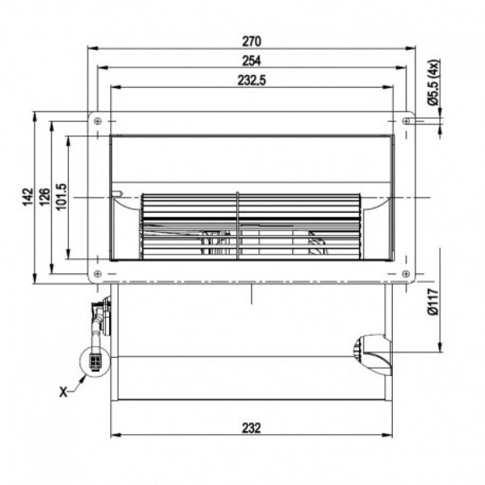Centrifugal fan EBM for pellet stove Clam, Edilkamin, Karmek One, Thermorossi, Jolly Mec, Caminetti Montegrappa and others |  |  |