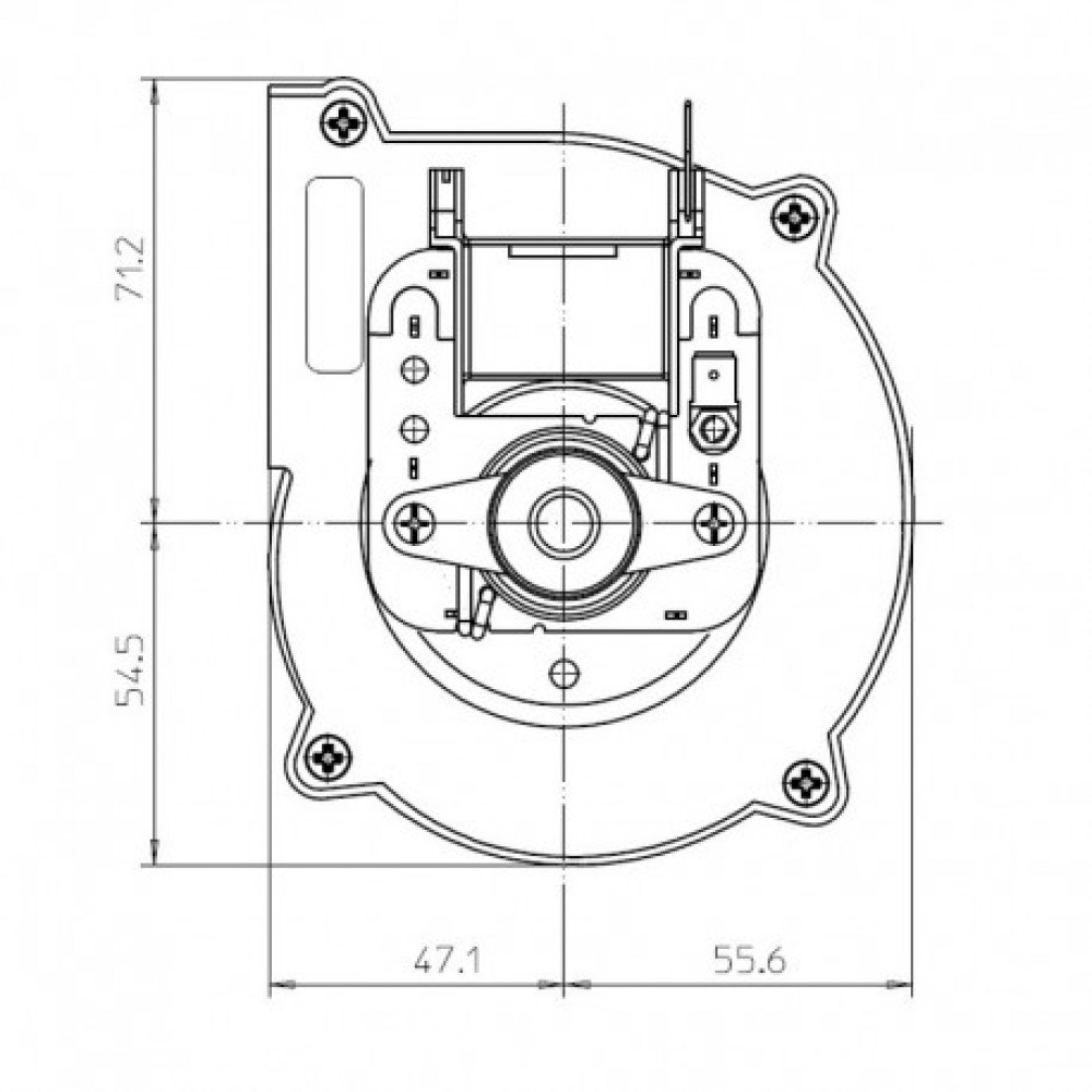Centrifugal fan Fergas for pellet stove Alfa Plam, Blodom and others |  |  |
